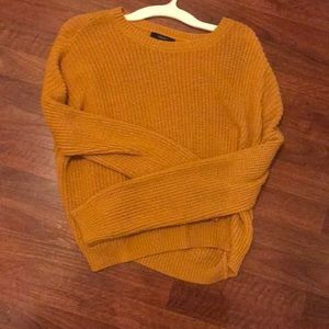 mustard yellow sweater
